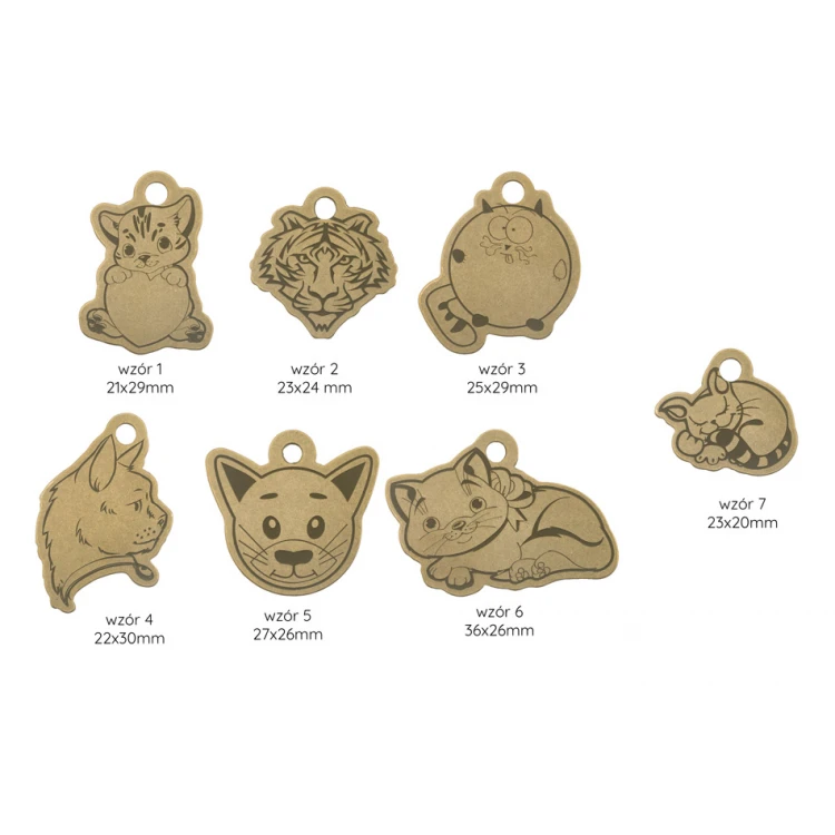 Brass Keychain for Cat with Engraving - BDZ018