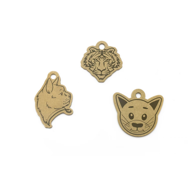 Brass Keychain for Cat with Engraving - BDZ018