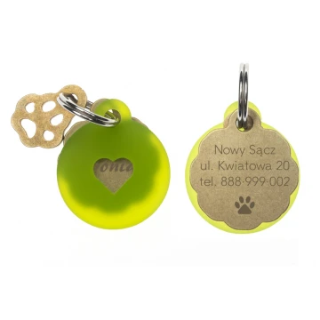 Premium Pet Tag - Keychain for Dog and Cat with Your Engraving - BDZ020