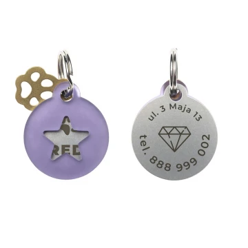 ID Tag - Premium Keychain for Dog and Cat with Your Engraving - BDZ022
