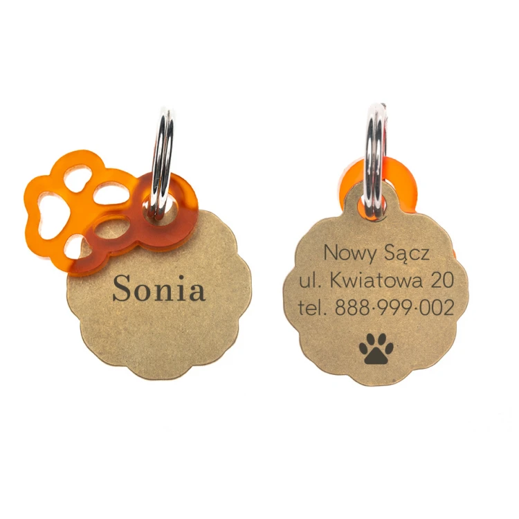 ID Tag - Premium Keychain for Dog and Cat with Your Engraving - BDZ028