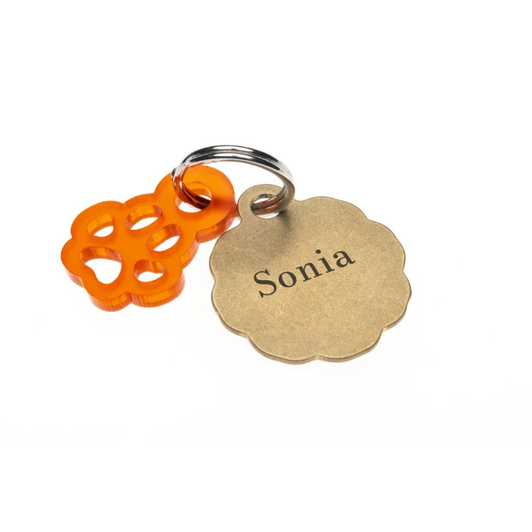 ID Tag - Premium Keychain for Dog and Cat with Your Engraving - BDZ028