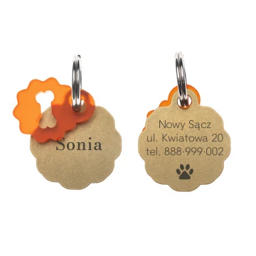 ID Tag - Premium Keyring for Dog and Cat with Your Engraving - BDZ029