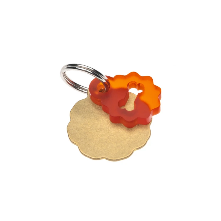 ID Tag - Premium Keyring for Dog and Cat with Your Engraving - BDZ029