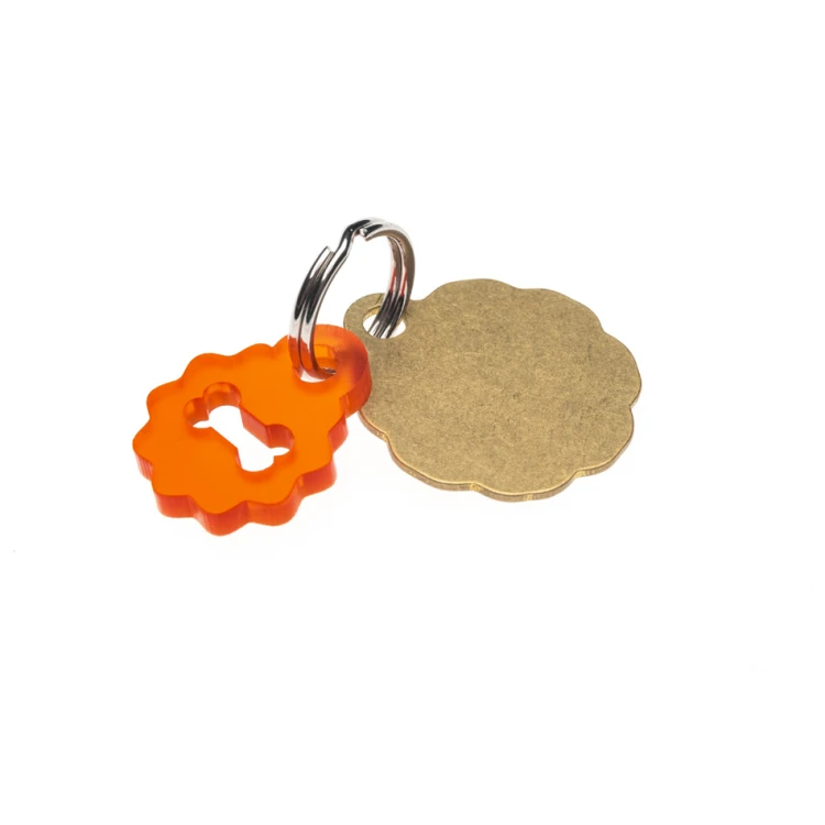 ID Tag - Premium Keyring for Dog and Cat with Your Engraving - BDZ029