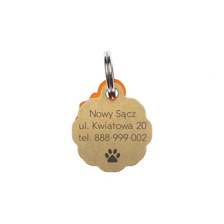 ID Tag - Premium Keyring for Dog and Cat with Your Engraving - BDZ029