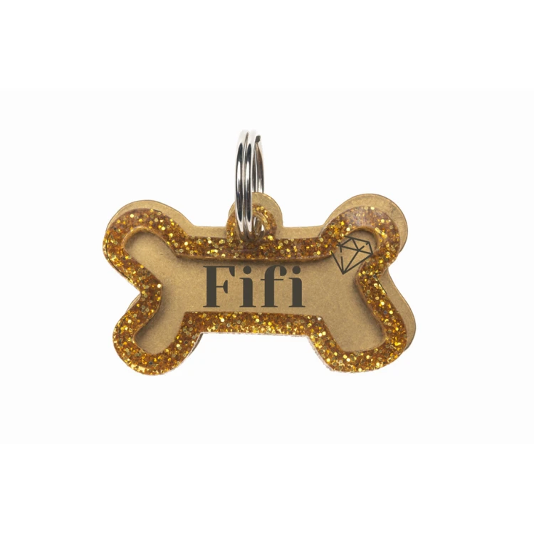 ID Tag - Premium Keyring for Dog and Cat with Your Engraving - BDZ031