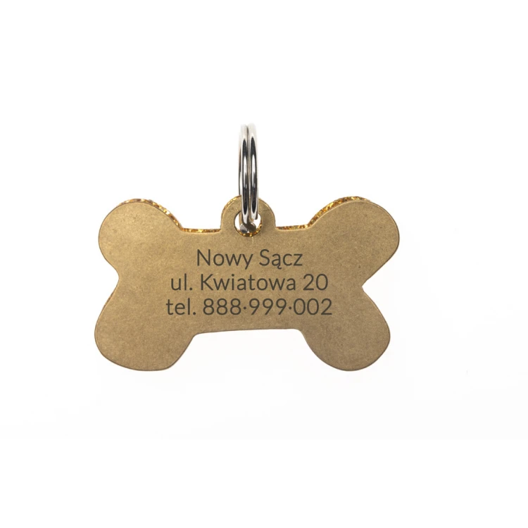 ID Tag - Premium Keyring for Dog and Cat with Your Engraving - BDZ031