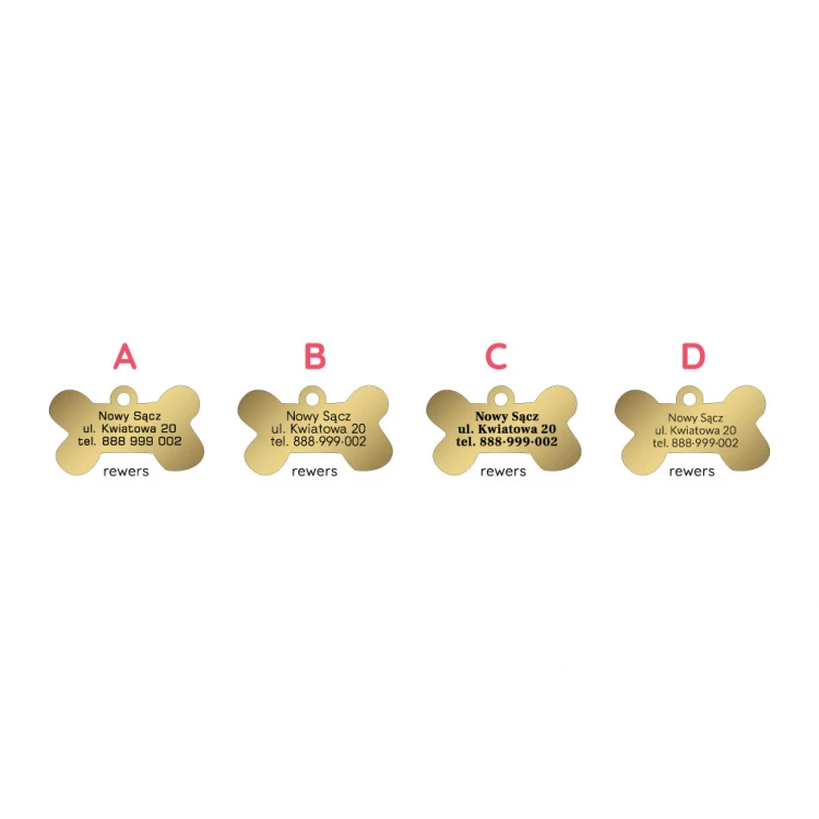 ID Tag - Premium Keychain for Dog and Cat with Your Engraving - BDZ049