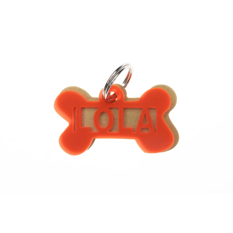 ID Tag - Premium Keyring for Dog and Cat with Your Engraving - BDZ034
