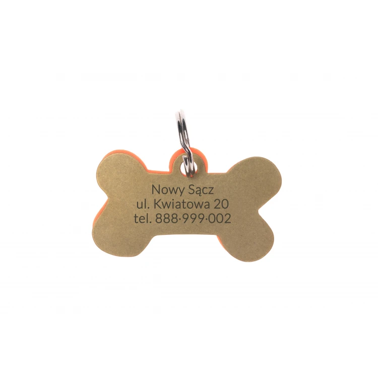 ID Tag - Premium Keyring for Dog and Cat with Your Engraving - BDZ034