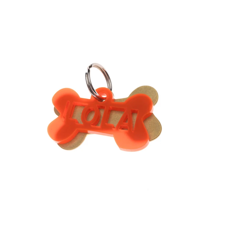 ID Tag - Premium Keyring for Dog and Cat with Your Engraving - BDZ034