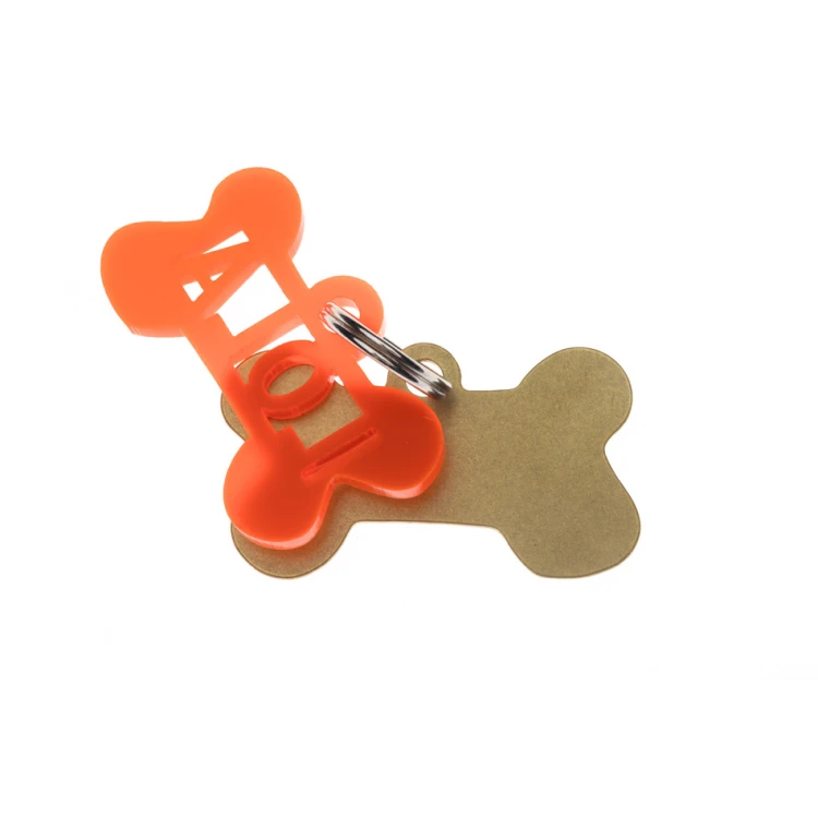 ID Tag - Premium Keyring for Dog and Cat with Your Engraving - BDZ034