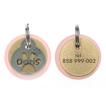 ID Tag - Premium Keychain for Dog and Cat with Your Engraving - BDZ035