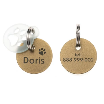 Address Tag - Premium Keyring for Dog and Cat with Your Engraving - BDZ038