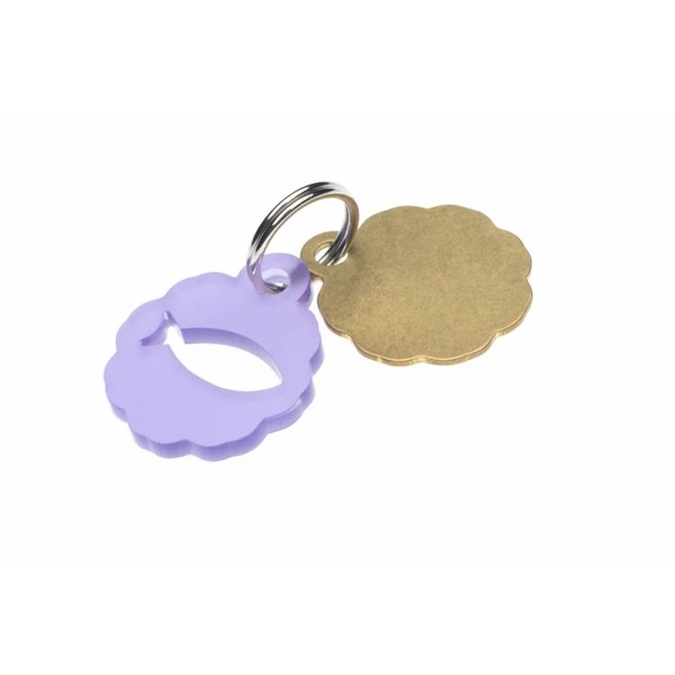 Address Tag - Premium Keyring for Dog and Cat with Your Engraving - BDZ039