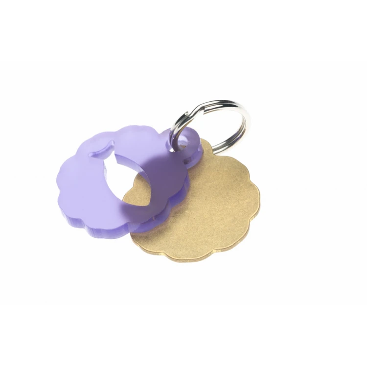 Address Tag - Premium Keyring for Dog and Cat with Your Engraving - BDZ039