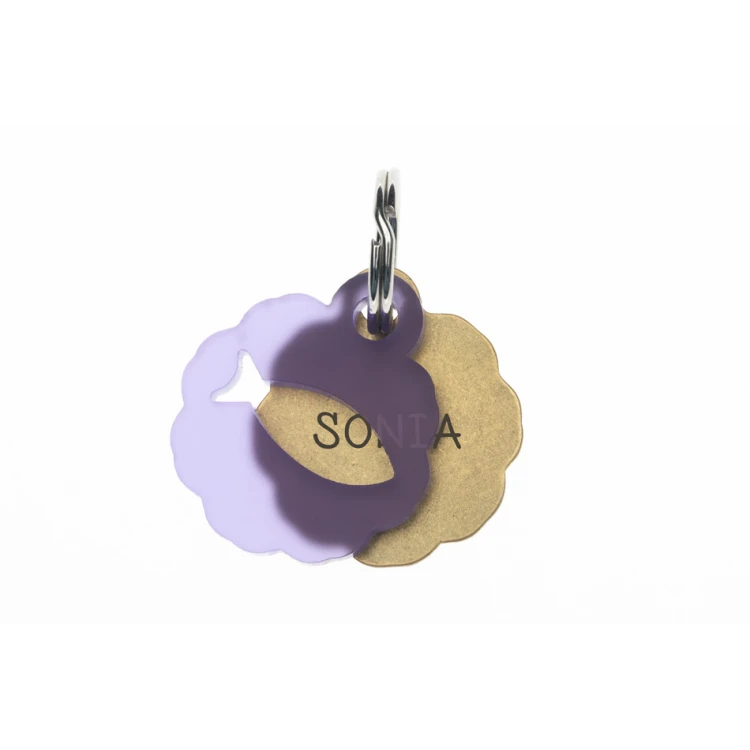 Address Tag - Premium Keyring for Dog and Cat with Your Engraving - BDZ039