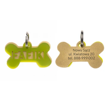 ID Tag - Premium Keychain for Dog and Cat with Your Engraving - BDZ049