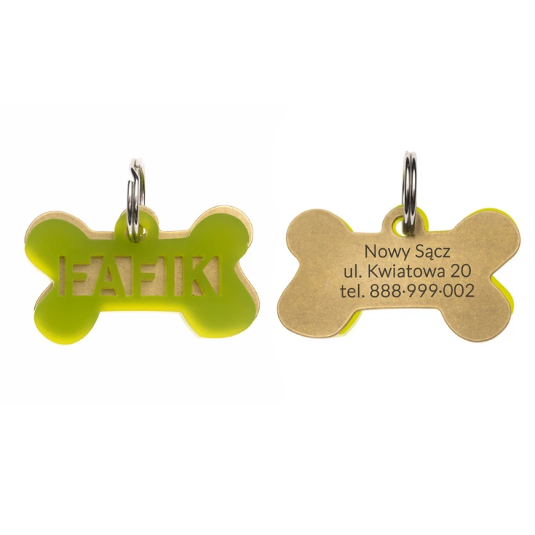 ID Tag - Premium Keychain for Dog and Cat with Your Engraving - BDZ049