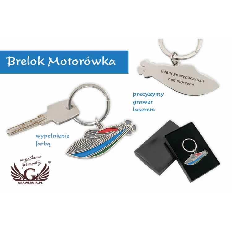 SPEEDBOAT Keyring - with Your Engraving - BP68