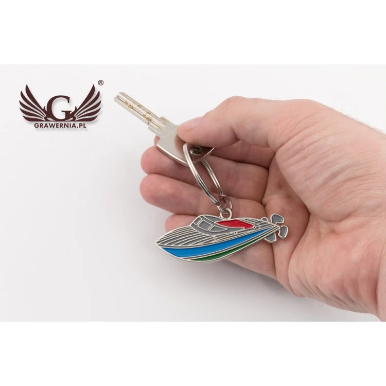 SPEEDBOAT Keyring - with Your Engraving - BP68