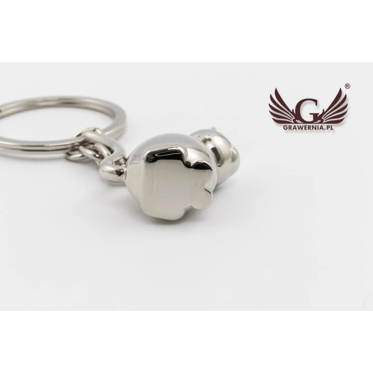 PURRING KITTY Keyring with Your Engraving - BP72