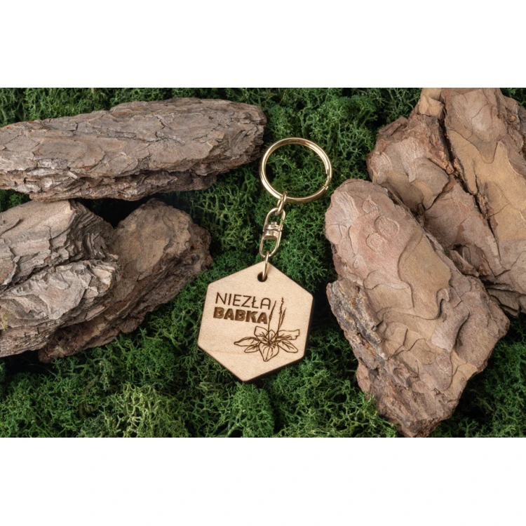 Pretty Cool Grandma - Solid Maple Wood Keychain - Custom Engraving - BP165