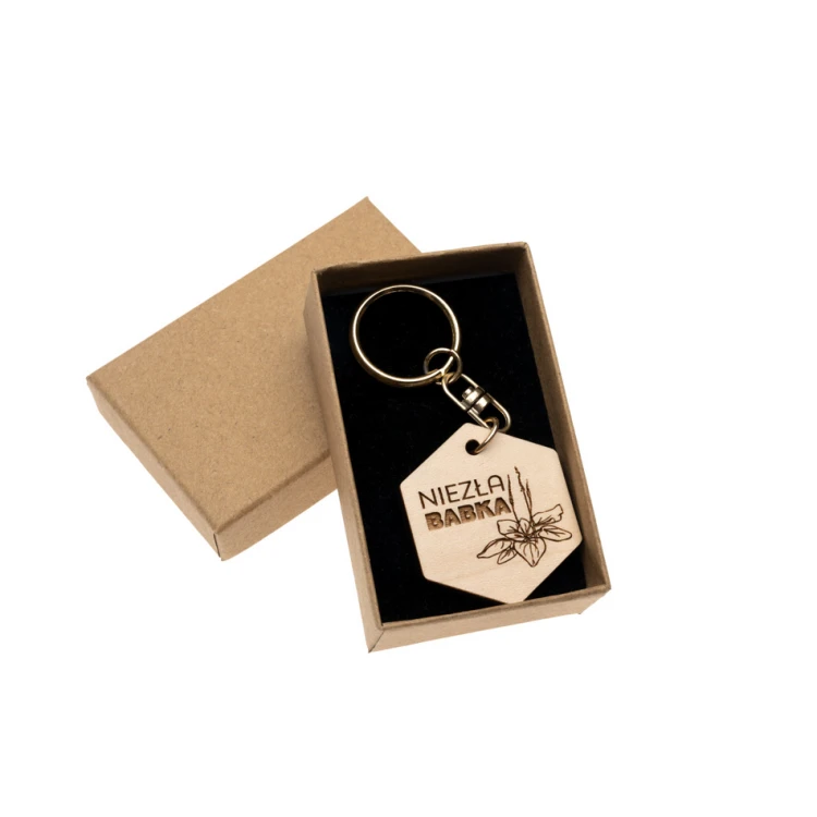 Pretty Cool Grandma - Solid Maple Wood Keychain - Custom Engraving - BP165