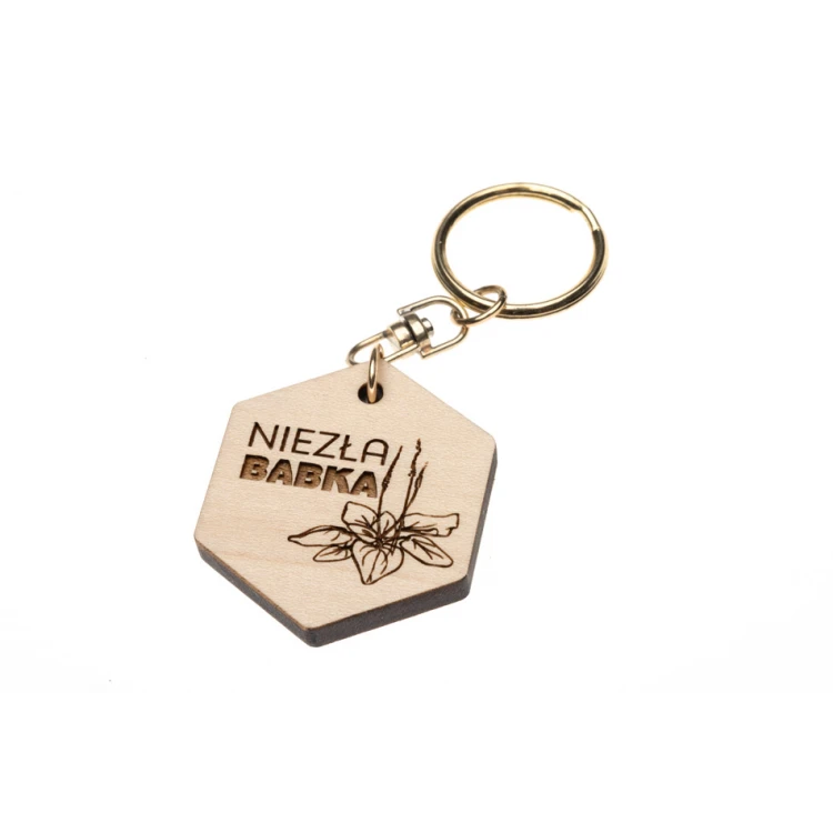 Pretty Cool Grandma - Solid Maple Wood Keychain - Custom Engraving - BP165