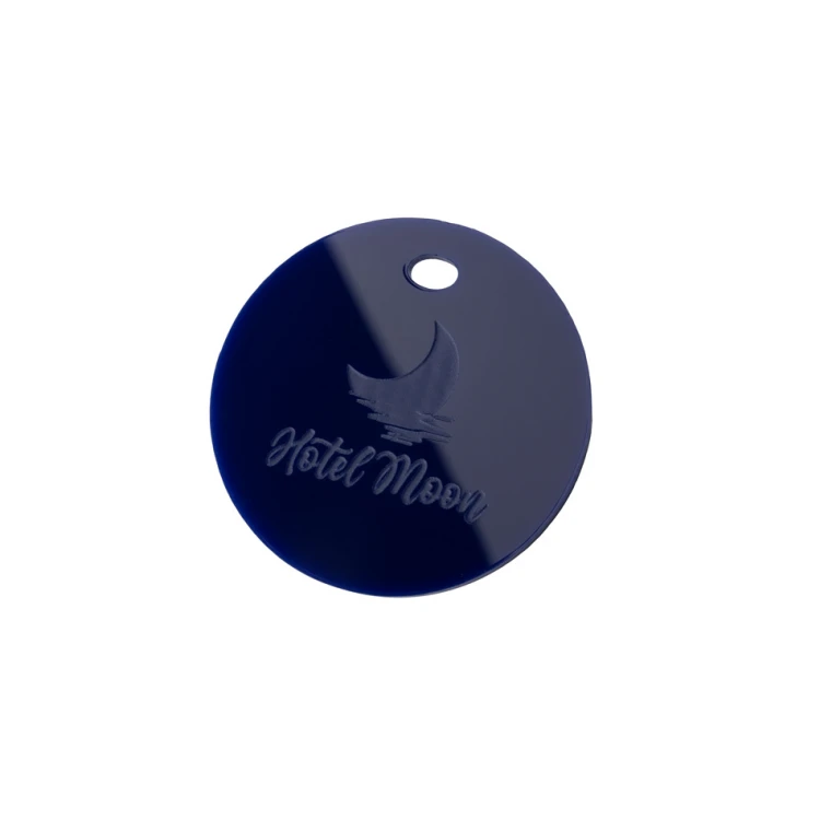 Round Keychain made of Colorful Plexi (Double-Sided Engraving) - BA031