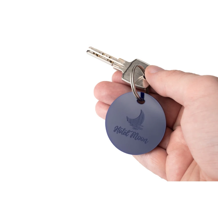 Round Keychain made of Colorful Plexi (Double-Sided Engraving) - BA031