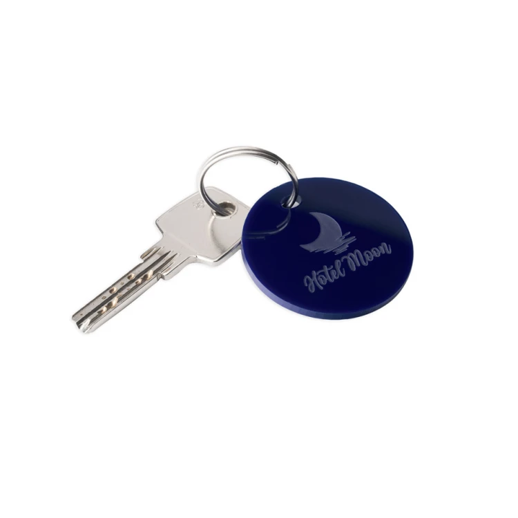 Round Keychain made of Colorful Plexi (Double-Sided Engraving) - BA031
