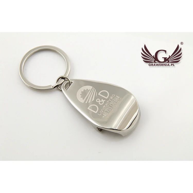 KEYCHAIN BOTTLE OPENER - metal with any engraving