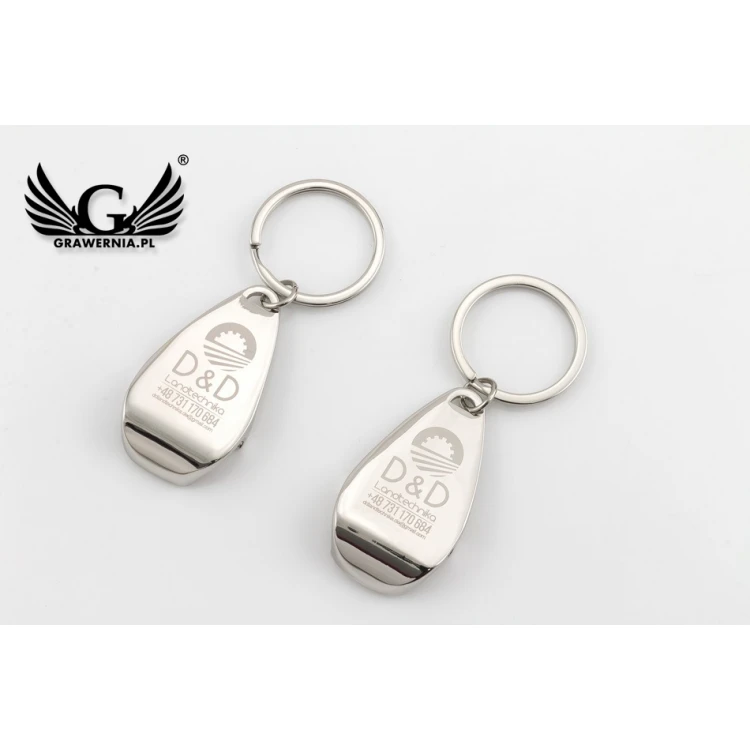 KEYCHAIN BOTTLE OPENER - metal with any engraving