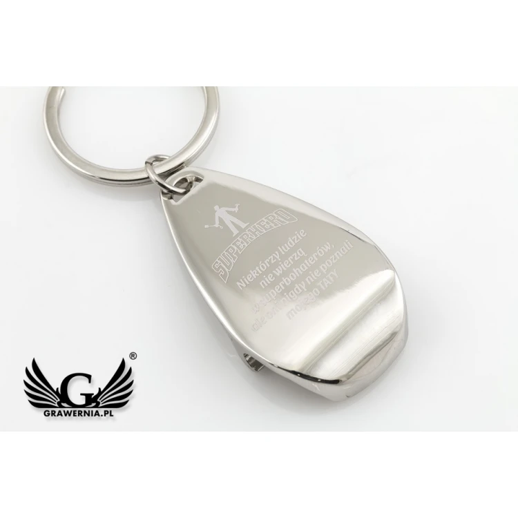 KEYCHAIN BOTTLE OPENER - metal with any engraving
