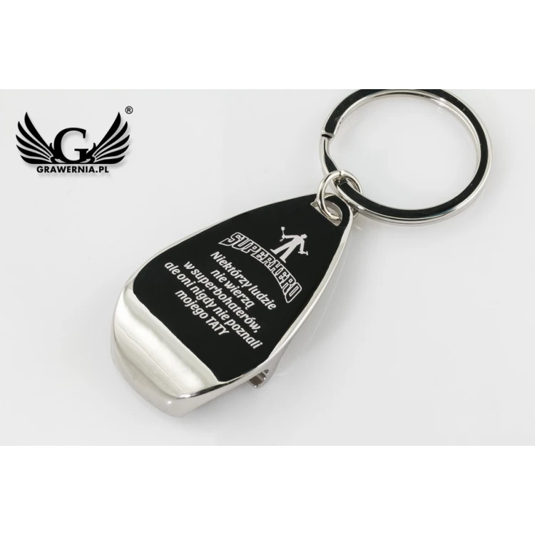 KEYCHAIN BOTTLE OPENER - metal with any engraving