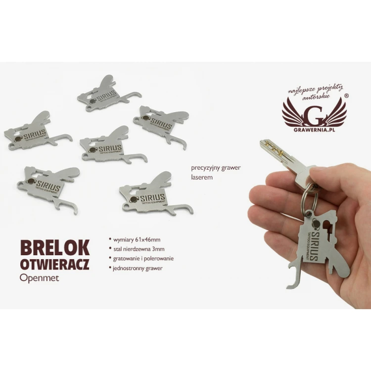 Keychain Opener - Openmet - 3mm thick steel - BM024