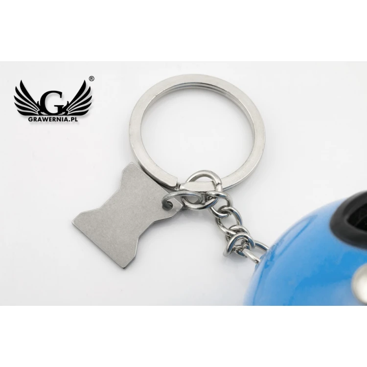 Rider Keychain - Helmet with any engraving - BP118
