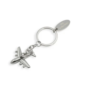 AIRPLANE KEYCHAIN - metal with any engraving - BP61