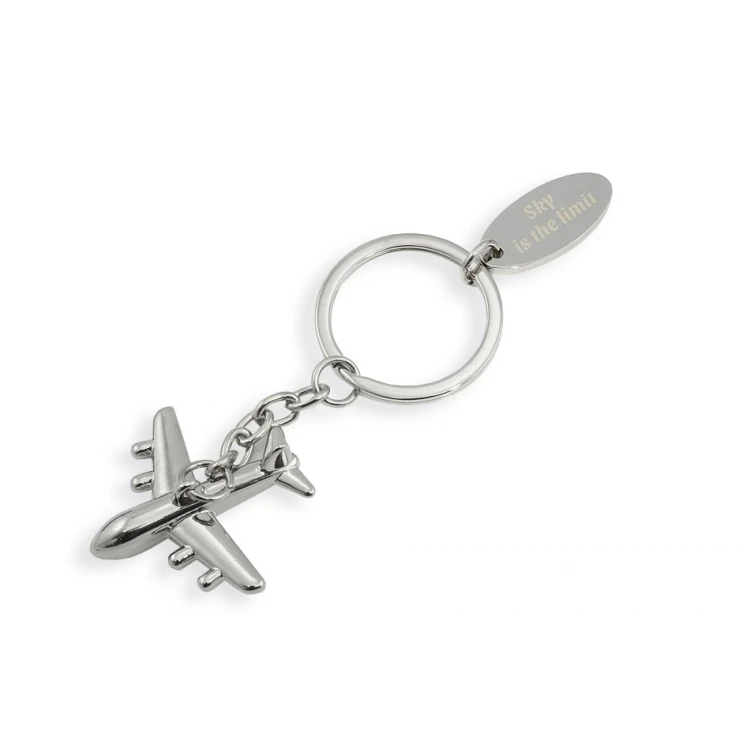AIRPLANE KEYCHAIN - metal with any engraving - BP61