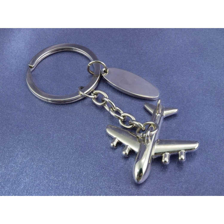 AIRPLANE KEYCHAIN - metal with any engraving - BP61