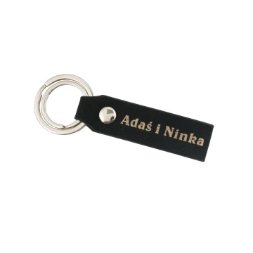 SNAP KEYCHAIN - black - with your engraving - BP78