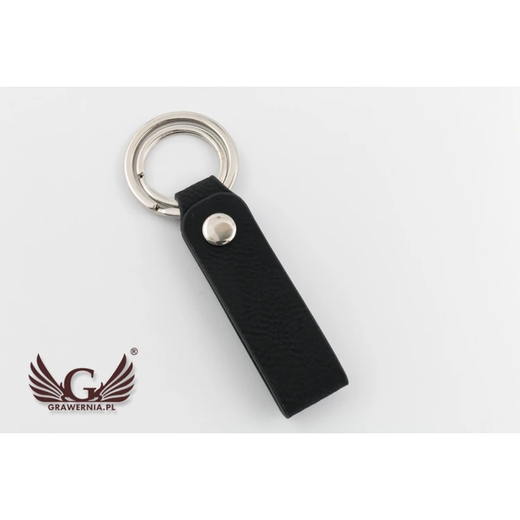 SNAP KEYCHAIN - black - with your engraving - BP78