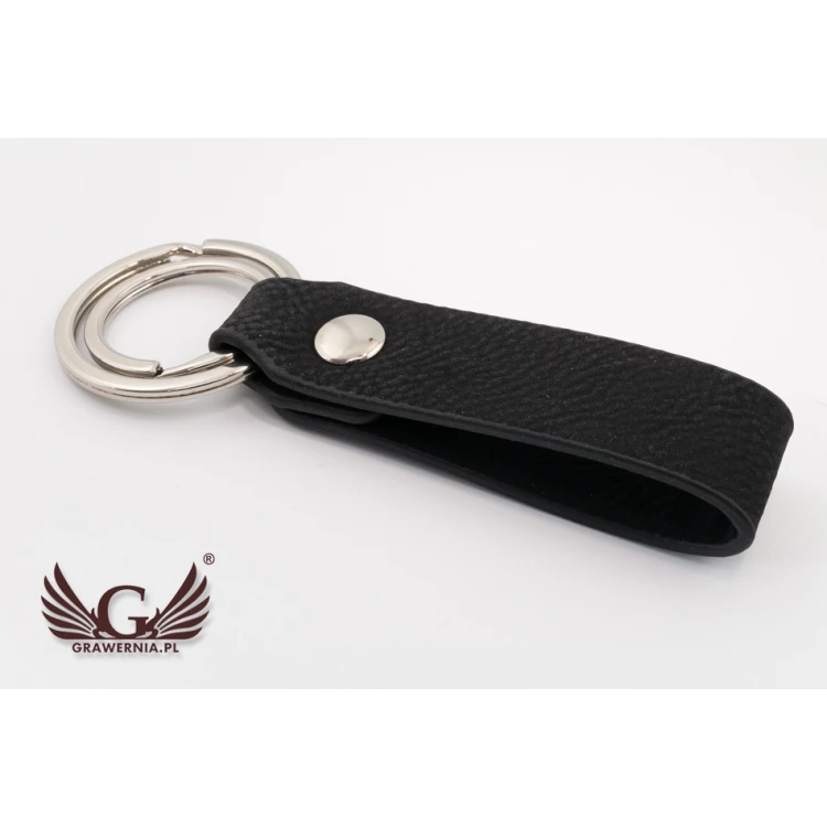 SNAP KEYCHAIN - black - with your engraving - BP78