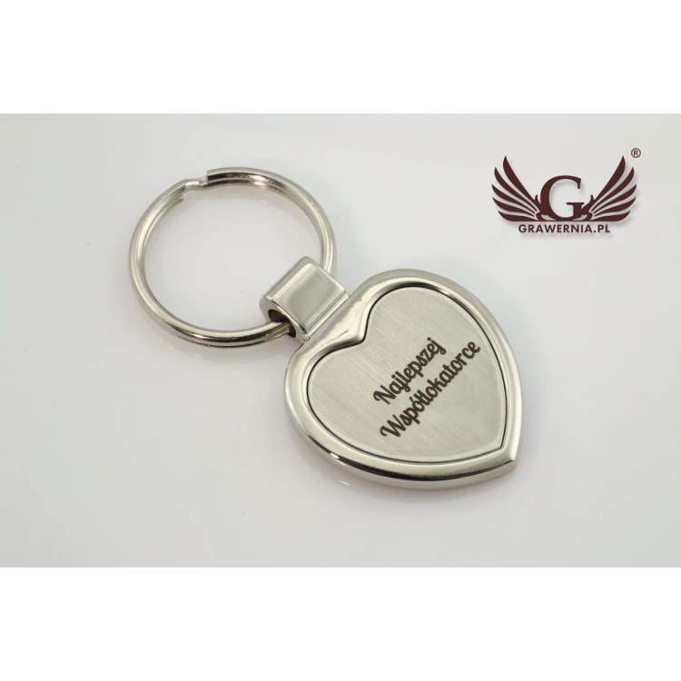 SILVER HEART KEYCHAIN - with your engraving - BP21