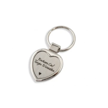 SILVER HEART KEYCHAIN - with your engraving - BP21