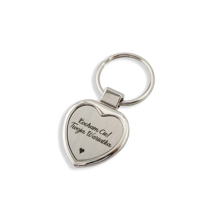 SILVER HEART KEYCHAIN - with your engraving - BP21