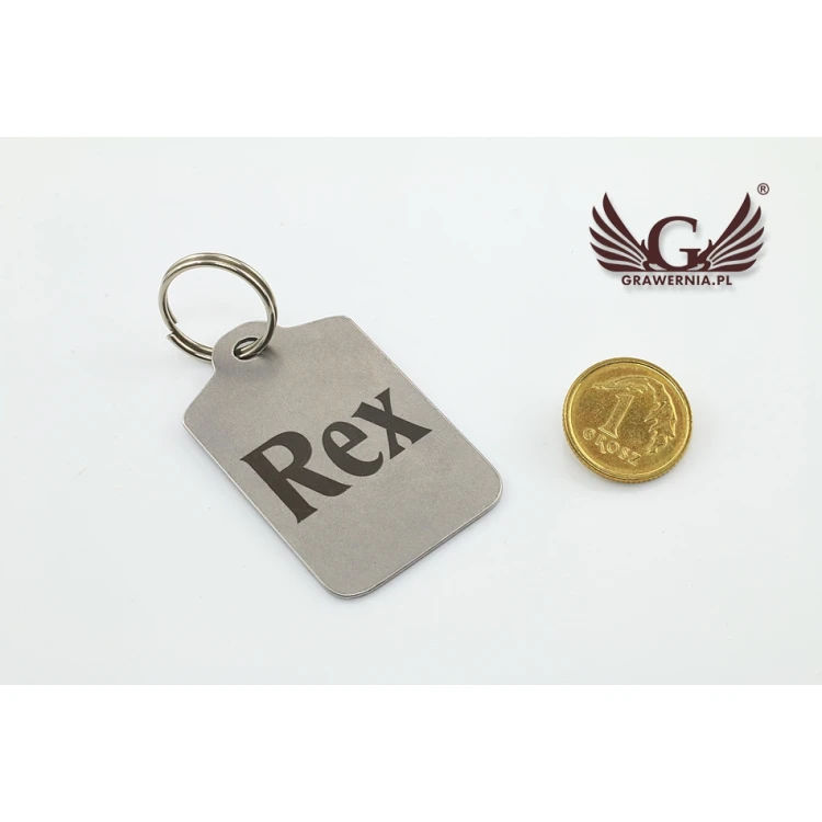 Steel Pet Tag - B1 - Double-Sided Engraved