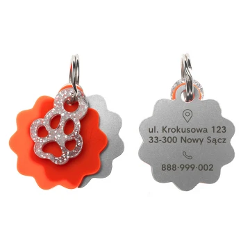 ID Tag - Premium Keyring for Dog and Cat with Your Engraving - BDZ023